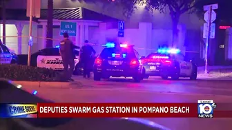 Heavy police presence spotted in Pompano Beach