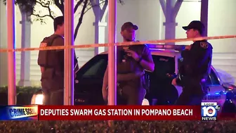 Heavy police presence spotted in Pompano Beach