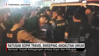 Ratusan Sopir Travel Sweeping Angkutan Umum