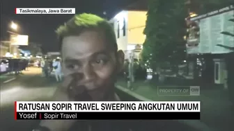 Ratusan Sopir Travel Sweeping Angkutan Umum