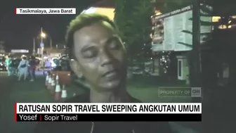 Ratusan Sopir Travel Sweeping Angkutan Umum