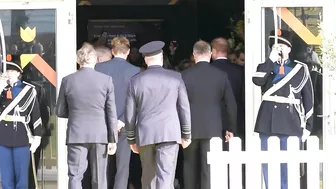 Meghan and Prince Harry arrive at the reception of the Invictus Games in The Hague | AFP