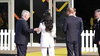 Meghan and Prince Harry arrive at the reception of the Invictus Games in The Hague | AFP