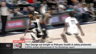 Paul George will miss the Clippers' Play-In game after testing positive for COVID-19 | SportsCenter