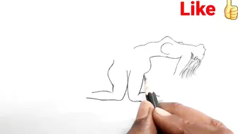 Dirty This Illustration Drawing? | Pencil Drawing Technique | Drawing | Yoga | Hot Yoga |