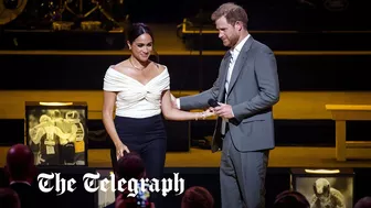 Prince Harry and Meghan Markle welcome celebratory crowd to Invictus Games in The Hague