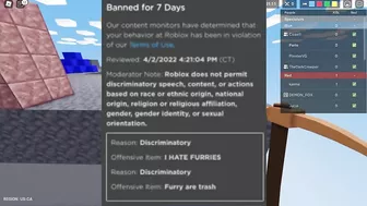 Roblox Moderation is Garbage