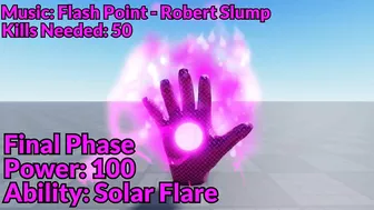 The Solar Glove Showcase - Roblox Slap Battles (FANMADE)