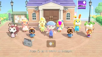 This happens if you try to do group stretching on BUNNY DAY // ACNH // Animal Crossing New Horizons