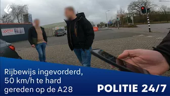 Invordering rijbewijs op A28 | POLITIE 24/7