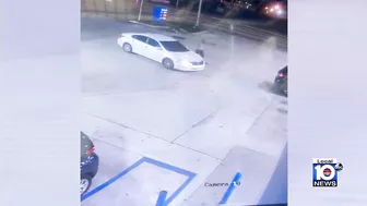 Video shows man open fire after argument at North Miami Beach gas station