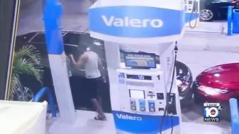 Video shows man open fire after argument at North Miami Beach gas station