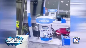 Video shows man open fire after argument at North Miami Beach gas station