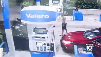 Video shows man open fire after argument at North Miami Beach gas station