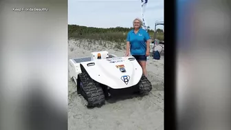 Beach cleaning robot will help keep Pinellas beaches beautiful this summer