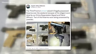 Massive seizure of illegal guns at Virginia Beach Oceanfront: 36 guns in nine days