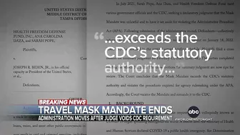 Florida judge overturns travel mask mandate extension l WNT