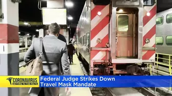 Federal judge strikes down travel mask mandate, but no change yet on CTA or Metra