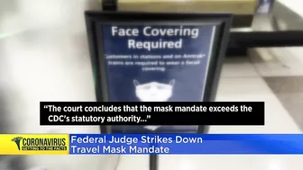 Federal judge strikes down travel mask mandate, but no change yet on CTA or Metra