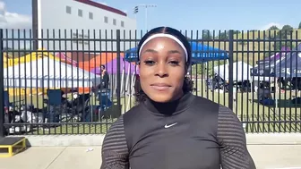 Elaine Thompson-Herah Reacts To Her 10.89 100m At The Golden Games