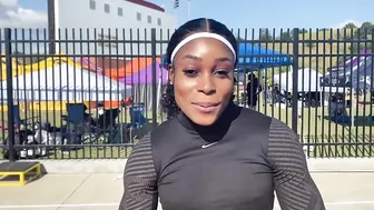 Elaine Thompson-Herah Reacts To Her 10.89 100m At The Golden Games