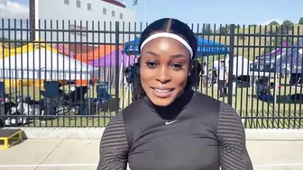 Elaine Thompson-Herah Reacts To Her 10.89 100m At The Golden Games