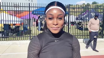 Elaine Thompson-Herah Reacts To Her 10.89 100m At The Golden Games