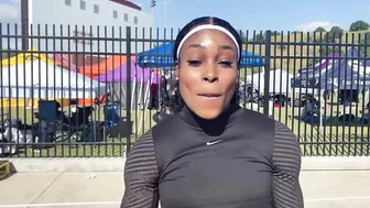 Elaine Thompson-Herah Reacts To Her 10.89 100m At The Golden Games