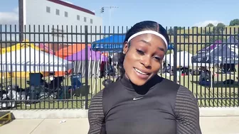 Elaine Thompson-Herah Reacts To Her 10.89 100m At The Golden Games