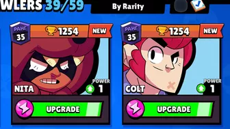 I Got 35 RANK 1 LVL Brawlers / BRAWL STARS NEW RANK Colt Nita