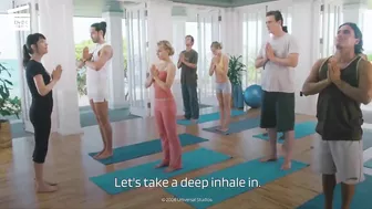 Forgetting Sarah Marshall: Yoga class