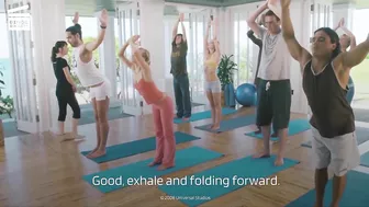 Forgetting Sarah Marshall: Yoga class