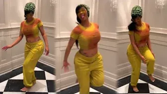 Cardi B TROLLS HERSELF With 'Shake It' TikTok Dance