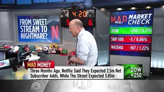 Jim Cramer says two streaming stocks stand out after the Netflix collapse