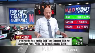 Jim Cramer says two streaming stocks stand out after the Netflix collapse