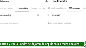 BIZARRAP y PAULO LONDRA se DEJARON de SEGUIR en INSTAGRAM y generaron INCERTIDUMBRE