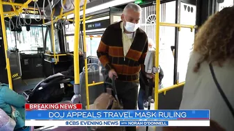 DOJ appeals travel mask mandate ruling