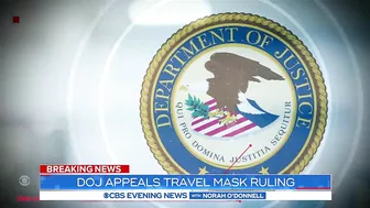 DOJ appeals travel mask mandate ruling