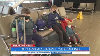 DOJ appeals travel mask mandate ruling