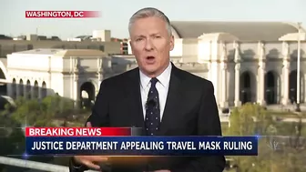 Justice Department To Appeal After Travel Mask Mandate Overturned