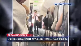 Justice Department To Appeal After Travel Mask Mandate Overturned