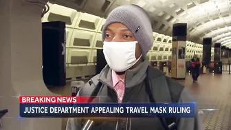 Justice Department To Appeal After Travel Mask Mandate Overturned