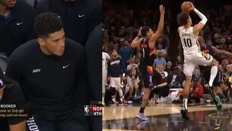 Devin Booker hamstring injury in game 2 vs Pelicans