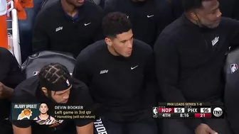 Devin Booker hamstring injury in game 2 vs Pelicans