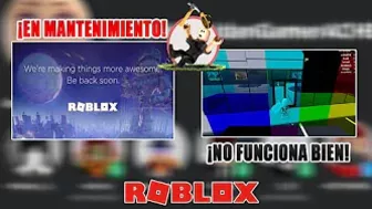 ¡ROBLOX YA ESTA DEJANDO DE FUNCIONAR PARA MUCHAS PERSONAS POR ESTO!???? EN MANTENIMIENTO (Roblox)