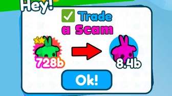 This Trick scammed me a Rainbow Easter Bunny | Pet Simulator X