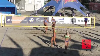 Beach Volleyball Girls Doing Everything To Win