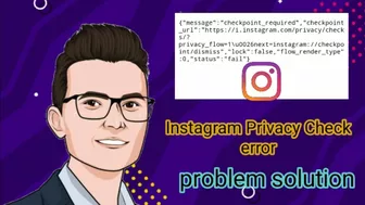 How to Fix instagram Privacy Check problem | instagram Privacy Check error solution