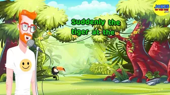 Funny Joke: Two tigers were walking in single file through the jungle