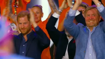 Koning Willem-Alexander ontmoet prins Harry bij Invictus Games